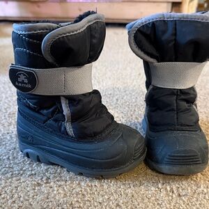 Kamik Black and Gray Snow Boots